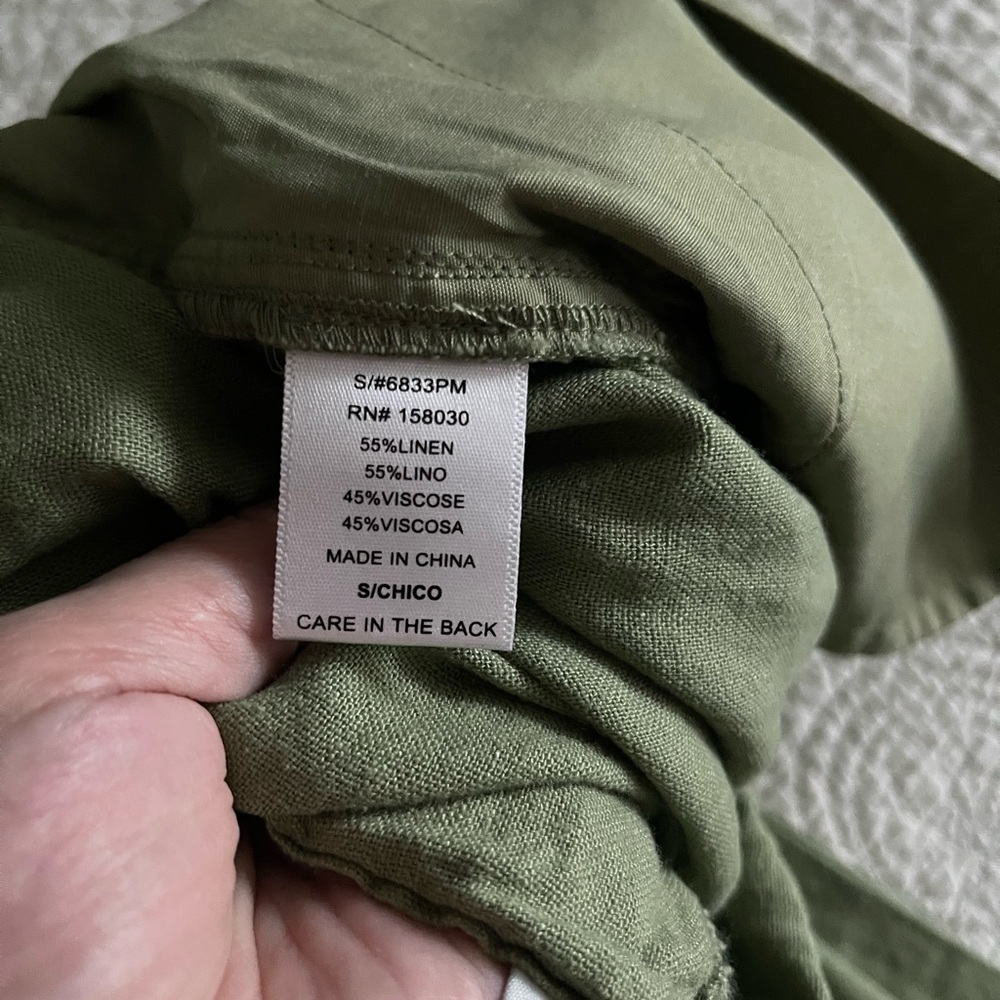 Love Tree sage green Drawstring Pants - Picture 6 of 6
